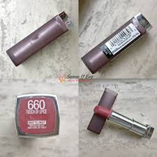 The big thing about these is that they have a mostly matte finish and are more comfortable to wear than many matte formulas due to the velvety feel (almost like . Maybelline New York Color Sensational Creamy Matte Lipstick Touch Of Spice Review Swatches