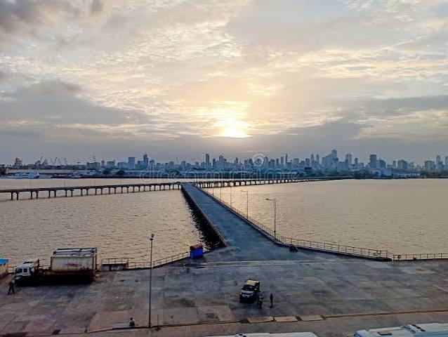Sunset in Mumbai City a View from Mumbai Harbour Stock Image - Image of mumbai, sunset: 188806777