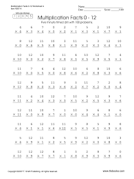 Learn about 100 math facts multiplication with free interactive flashcards. Multiplication Timed Test Printable 0 12 Fill Online Printable Fillable Blank Pdffiller