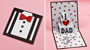 However, one gift that always makes it to the father's office desk is a beautifully made card. Diy Father S Day Greeting Card Idea Easy Pop Up Card For Father S Day Father S Day Card Youtube
