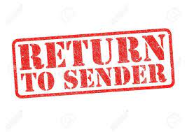 Today is the last day you can watch return to sender on the wathann film festival website. Return To Sender Rot Stempel Uber Einem Weissen Hintergrund Lizenzfreie Fotos Bilder Und Stock Fotografie Image 17861859