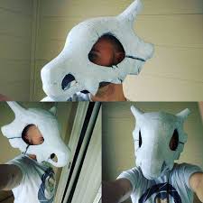 Pokemon Cubone Skull Cosplay Prop 3d Printed And Hand Painted Cosplay Diy Cosplay Props Cosplay