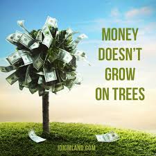 Money Doesn T Grow On Trees Means It S Not Easy To Get Money Example Dad Can I Have A New Bike We Can Idioms And Phrases Idioms Teaching Idioms