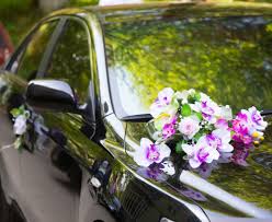 Image result for svatební  výzdoba auta