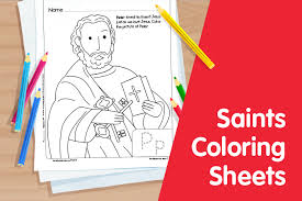 Below are the different colors used by the new orleans saints. Saints Coloring Sheets Catechist S Journey