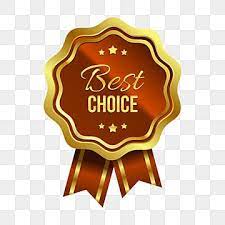 Golden Best Choice White Two Red Ribbon And Stars Ornament Golden Badge Seller Png And Vector With Transparent Background For Free Download Badge Star Ornament Badge Design