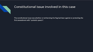 Supreme court ruled in 1989 that burning the american flag is protected speech under the first amendment. Texas V Johnson 1989 Flag Burning Freedom Of Speech Ppt Download