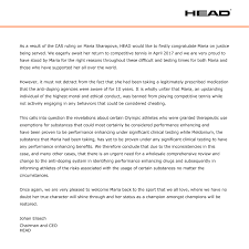 Der 59 jahre alte gebürtige schwede eliasch ist vorstandschef des sportartikelherstellers head. Head Tennis On Twitter Statement From Head Ceo Johan Eliasch On Cas Ruling On Maria Sharapova