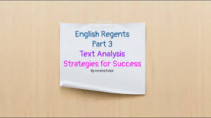 Preparing for the algebra 2 regents exam? English Regents Review Part 3 Text Analysis Video Lesson Youtube