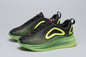 New Nike Air Max 720 Black Neon Green On Sale Nike Air Max New Nike Air Nike Air Jordan Retro