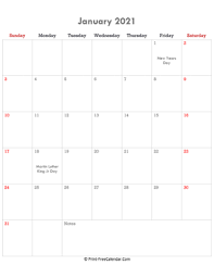 First, make sure your computer has a.pdf reading software like adobe reader installed. Editable January Calendar 2021 Landscape Layout