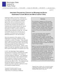Https Www Wsipp Wa Gov Reportfile 1092 Wsipp Inpatient Psychiatric Capacity In Washington State Assessing Future Needs And Impacts Part One Full Report Pdf