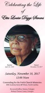 Louise Diggs Simms Obituary November 10, 2017