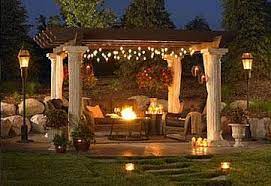 Fire Pit Under Pergola Pergola Backyard Backyard Garden