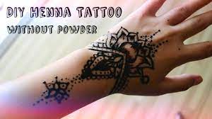 The consistency should be that of pudding. Diy Henna Tattoo Without Henna Powder Youtube