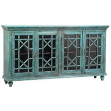 Get unlimited furniture delivery for a flat fee. Dovetail Furniture Sideboards Buffets V113 Zamora Teal Crackle Sideboard Esprit Decor Home Furnishings Buffets