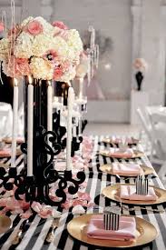 Black And Rose Gold Table Setting Pin By Angela Manzano On Table Set Fun Wedding Decor Wedding Decor Elegant Wedding Decorations