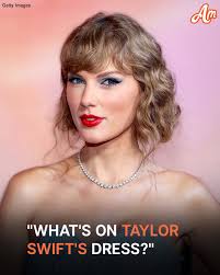 Taylor Swift's MTV Awards dress sparked a buzz due to WHAT was depicted