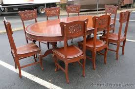 Beautiful Carved Solid Rosewood W Brass Floral Inlay Dining Table 8 Chairs Ebay Com Dining Dining Table Chair