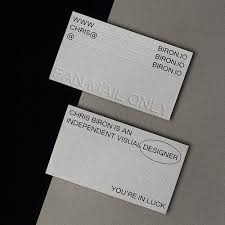 Embossed business cards and debossed cards involve creating either raised or recessed relief images and designs in paper and other materials. Black Screen Printing Blind Debossing Business Cards Printed For Biron Io On 540gsm Printing Business Cards Embossed Business Cards Business Cards Minimal