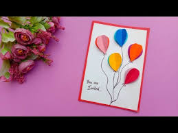 The bold header contrasts against the 9. Birthday Invitation Card Birthday Card Birthday Party Invitation Card Diy Birthday Card Youtube