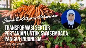 Kaum petani seyogianya memperkasakan kemudahan yang tersedia dalam ladang mereka untuk memajukan sektor pelancongan. Juara 2 Kategori Mahasiswa Transformasi Sektor Pertanian Untuk Swasembada Pangan Indonesia Alumni Ut