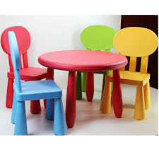 New Kids Table And 4 Chairs Set Durable Plastic Childrens Indoor Outdoor Play Desk And Chair Set Kids Desk Chair Wooden Table And Chairs