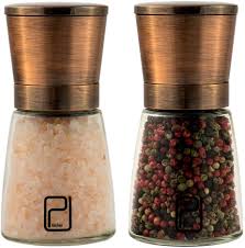 The fact is that messy salt and pepper pixie hairstyles is a very effective, it may possibly strengthen your excellent face characteristics and take emphasis far from weaker features. Premium Salt And Pepper Mill Set Best Copper Coloured Stainless Steel Mill Handy Magnetic Lid Smooth Ceramic Spice Mill With Easily Adjustable Grinding Salt And Pepper Shakers At The Top Amazon De