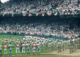 Scene From The 1956 Mlb All Star Game At Griffith Stadium Baseball Photography Baseball Stadium Stadium
