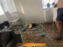 The comfy upholstered chairs have a wipe clean finish ideal for family dining and they tuck neatly under the table to free up your floor space in between meals. Argos Glass Table Explodes As Family Eat Dinner Leaving Them Covered In Cuts