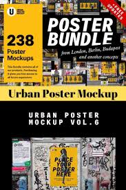 Urban Poster Mockup Bundle With Images Poster Mockup Poster Mockup Free Poster