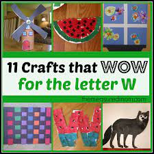 Lesson 8 (letter ff) for preschoolers and kindergartens. Letter W Crafts The Measured Mom