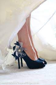 Navy Blue Wedding Shoes One Of My Brides Great Diy Idea Www Meganaldridge Com Au Navy Wedding Shoes Navy Blue Wedding Shoes Blue Wedding Shoes