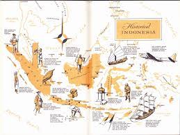 Old Map Of Historical Indonesia Kertas Dinding Illustration Ilustrasi