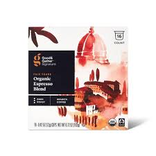 Maybe you would like to learn more about one of these? Signature Organic Espresso Blend Dark Roast Coffee 16ct Single Serve Pods Good Gather Target
