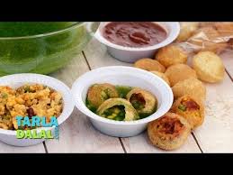 Pani Puri Mumbai Roadside Recipes By Tarla Dalal Recipes Food Puri Recipes
