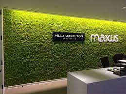 Going Natural With Moss Walls In Commercial Interior Design Mindful Design Consulting Commercial Interior Design Moss Wall Landscape Lighting Design