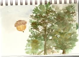 trees and sizing issues with watercolor paper sand salt moon