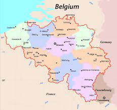 Landkarte belgien (sprachen in belgien). Map Of Belgium Belgien Karte Belgien Europa