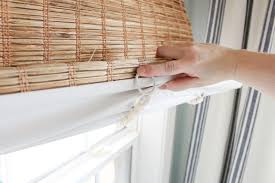 Functional and easy to use, the woven cordless roller shade is a streamlined way to filter out light and maintain privacy. Everything You Need To Know To Choose The Best Bamboo Shades The Turquoise Home