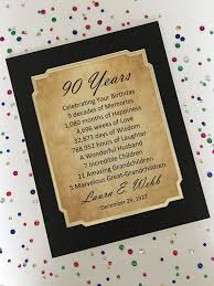 Diy Birthday Decoration Ideas For Grandma 90th Birthday Gift Personalized 11 X 14 Birthday Print Gift For Mom Dad Grandma Birthday Party Invitations Diy 90th Birthday Gifts 90th Birthday Decorations