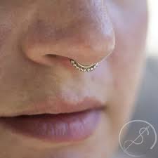 Healed Septum Piercing By Christina Blossey With Anatometal Vaughn Ring At Piercing Experience In Atlanta Ga Septum Jewelry Piercing Nose Piercing