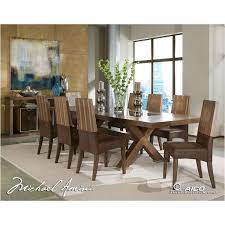 There is something about a big dining room table that just exudes class and refinement, even if they are made to appear more rustic. 23002t 12 Aico Furniture Exiterra Rectangular Dining Table