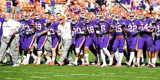 It seems fitting that clemson would wear all orange uniforms in the orange bowl, and that's exactly what the tigers are doing. Clemson Purple Football Uniforms Shop Clothing Shoes Online