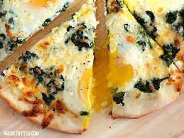 Eggs Florentine Breakfast Pizza Recipe Budget Bytes Recipe Breakfast Pizza Eggs Florentine Breakfast Pizza Recipe
