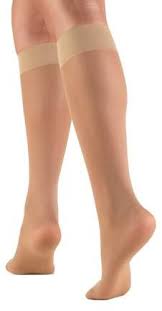 Truform Women S Stockings Knee High Sheer 8 15 Mmhg Beige Small Walmart Com Lady Stockings Womens Compression Socks Support Stockings
