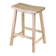 Diy simple stools using pallet and metal bar. Black Bar Stools Wooden Stool 24 Saddle Seat Walnut Black Natural Wood Kitchen Counter Bar Table Home Garden