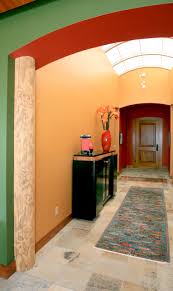 75 Orange Hallway with Yellow Walls Ideas You'll Love