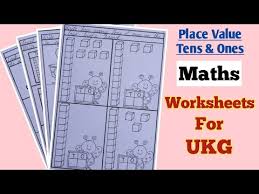 This worksheet asks your student to tell how many of each place the numbers represent. Maths Worksheets For Ukg Place Value Tens And Ones Maths Worksheets Worksheets For Class Ukg Youtube