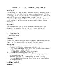 Is a elodea cell prokaryotic or eukaryotic. Doc Lab Report 1 Basic Types Of Living Cells Gm Gm Academia Edu
